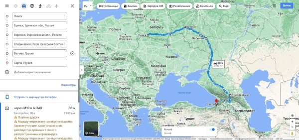 «Грузины заступались на дороге!» Пинчанин о путешествии в Грузию на Honda Сivic