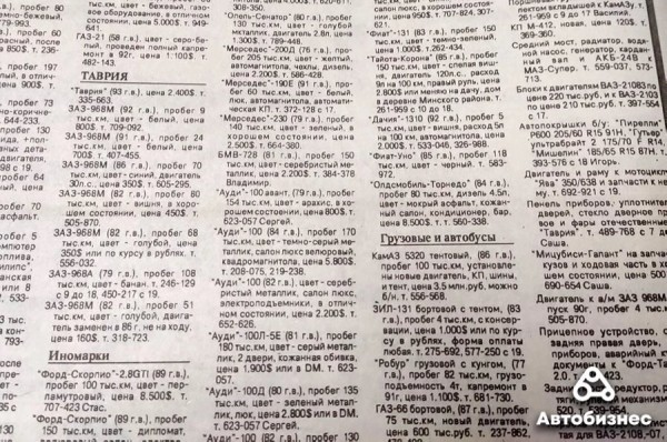 30 лет спустя. Какие машины продавались в 1993 году и сколько они стоят сегодня