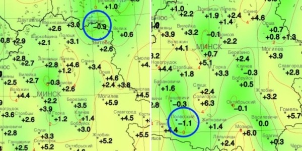 Посмотрели, где в Беларуси был мороз в июне Посмотрели, где в Беларуси был мороз в июне