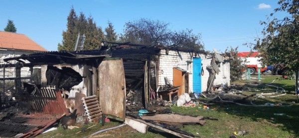 В Каменецком районе в аг. Видомля горел жилой дом