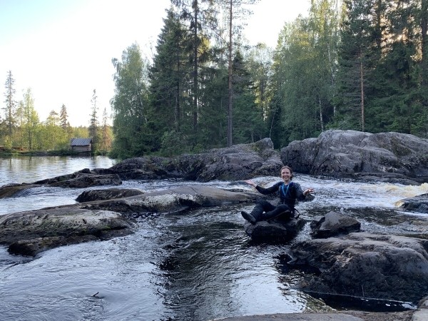Белоруска на мотоцикле побывала на Баренцевом море