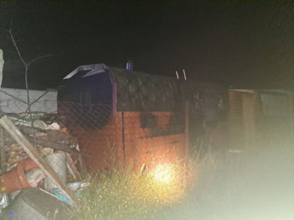 В Пинском районе горела баня