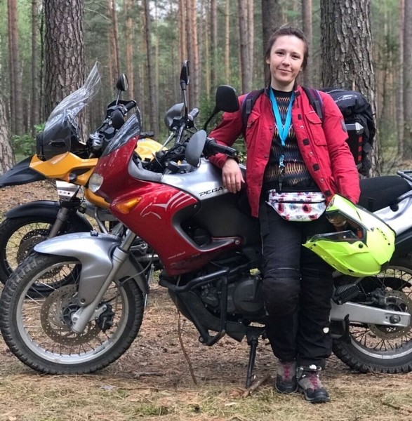 Белоруска на мотоцикле побывала на Баренцевом море