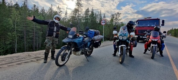 Белоруска на мотоцикле побывала на Баренцевом море