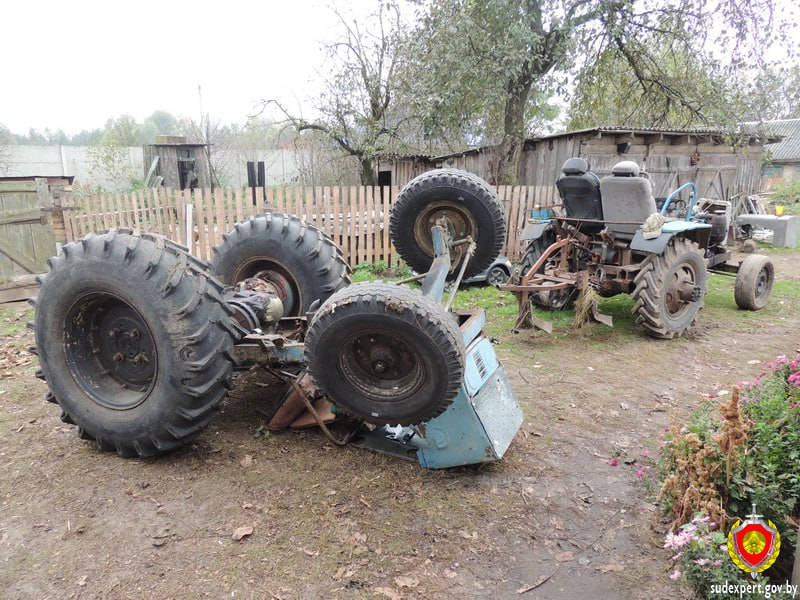 Двух жителей Брестской области тяжело травмировало упавшими автомобилями — один из них погиб