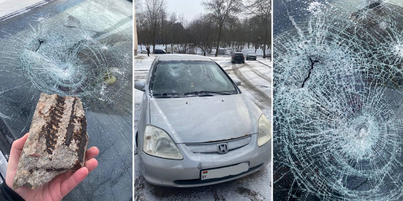 «Ехала под мостом — получила удар куском бетона в лобовое». Подробности неприятной истории «Ехала под мостом — получила удар куском бетона в лобовое». Подробности неприятной истории