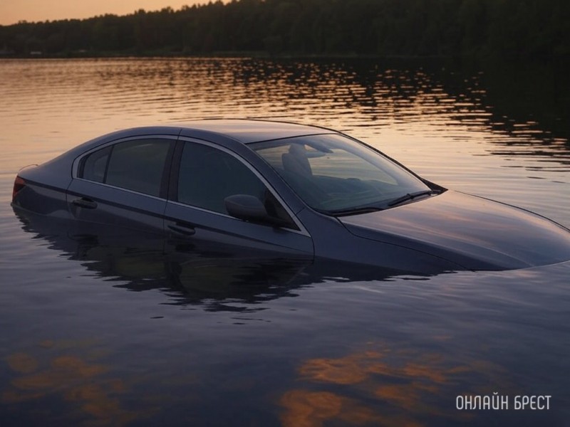 Автомобиль затонул в Брестской области: спасатели извлекли тело девушки