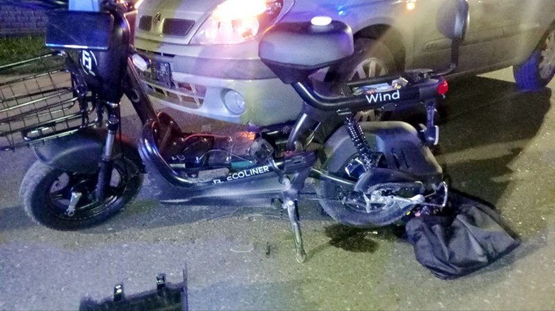 Женщина на электровелосипеде с 3,1 промилле алкоголя в крови попала под колеса авто