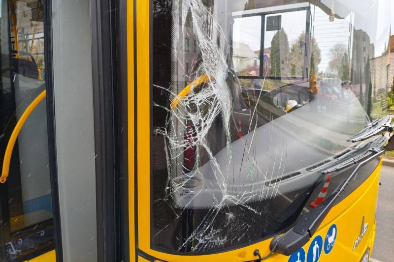 Женщина с велосипедом вышла на пешеходный переход, и ее сбил автобус — это все попало на видео Женщина с велосипедом вышла на пешеходный переход, и ее сбил автобус — это все попало на видео