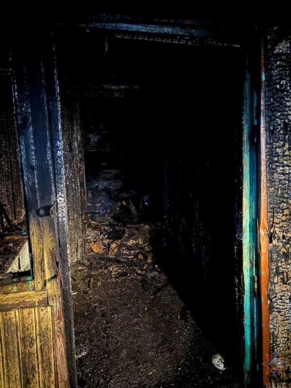 В Ляховичском районе женщина погибла при пожаре, ее сыновья успели покинуть дом