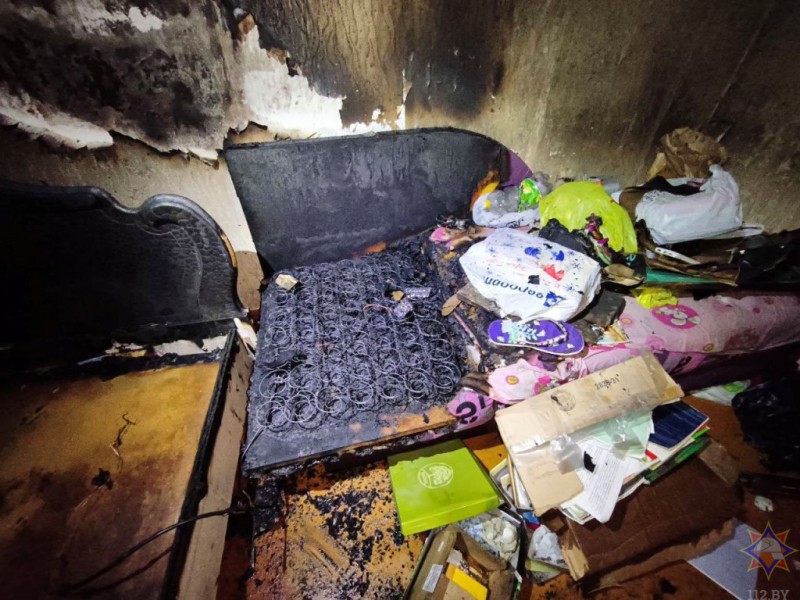 Пожар на седьмом этаже: в Пинске женщина чудом избежала трагедии