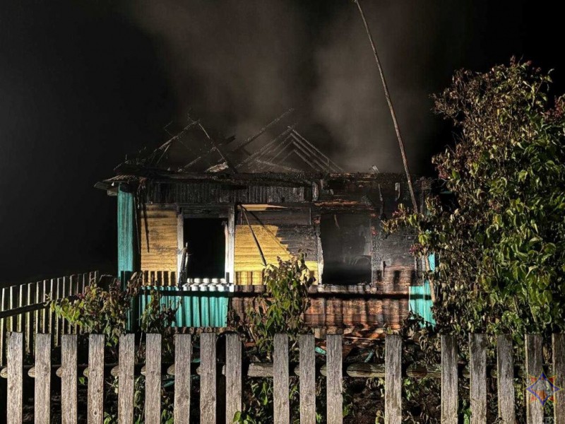 В Ляховичском районе женщина погибла при пожаре, ее сыновья успели покинуть дом