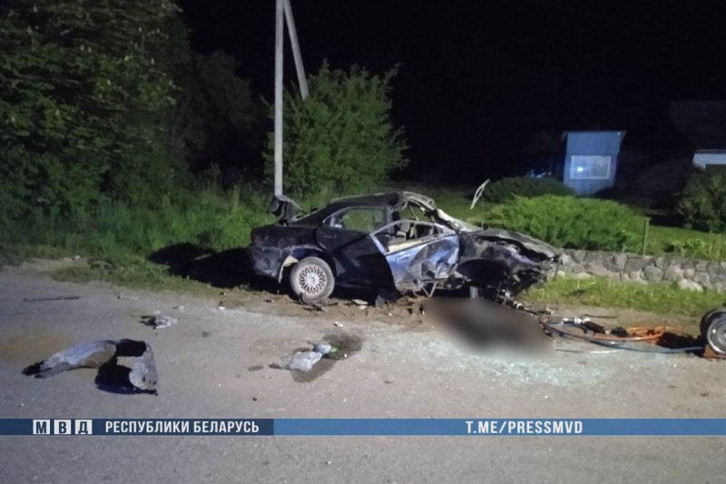 Двойная смерть: Mazda вылетела на встречку, погибли велосипедист и пассажир автомобиля