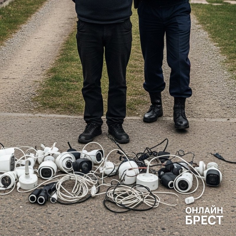 В Пинске задержан серийный вор камер наблюдения